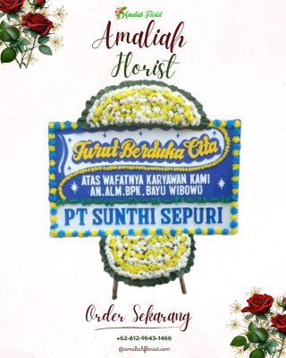 Papan Bunga Duka di Benuki